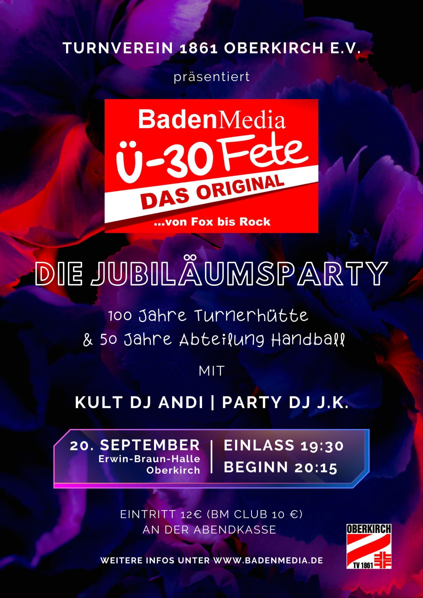 Baden Media Party beim Turnverein Oberkirch 20.09.25